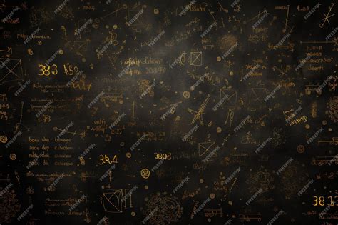 Math equations and symbols isolated on blackboard background | Premium ...