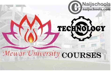 Mewar University For Technology Students Naijschools