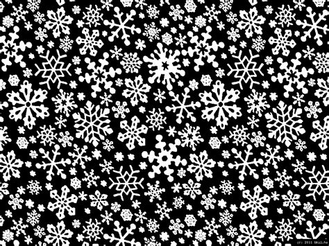 Snowflakes Wallpaper Black