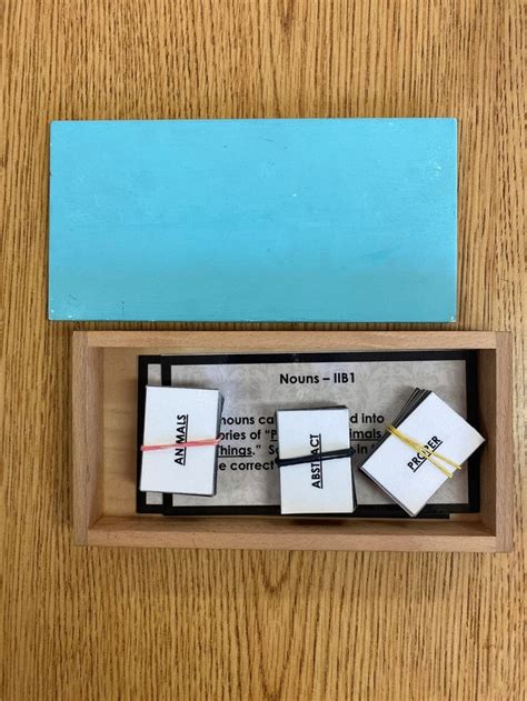 Montessori Grammar Box Cards Etsy