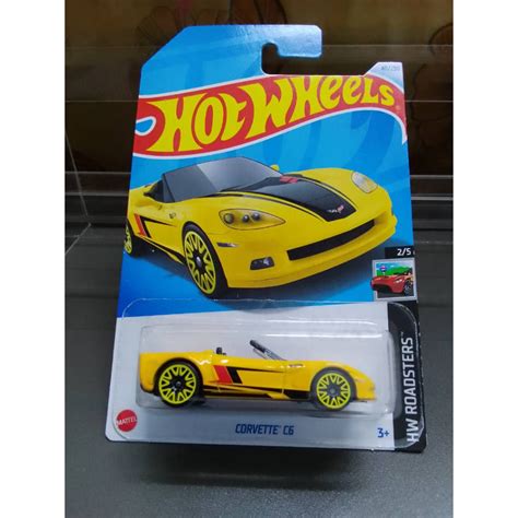 HOT WHEELS CORVETTE C6 YELLOW 40 250 MAINLINE HW ROADSTERS Shopee Philippines