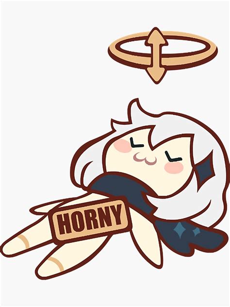 Pegatina Paimon Horny Genshin Impact De Gorenberg Redbubble