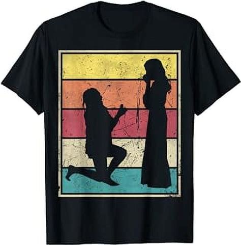 Lesbian Gay Couple Romantic Propose Marriage T Shirt Walmart