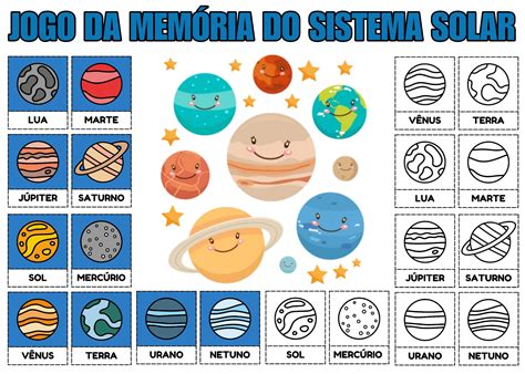 Jogo Sistema Solar - Blog Educação e Transformação: 👍Jogo da memória: sistema solar ...