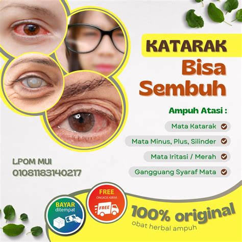 Jual Obat Tetes Mata Herbal Katarak Minus Plus Silinder Glaukoma