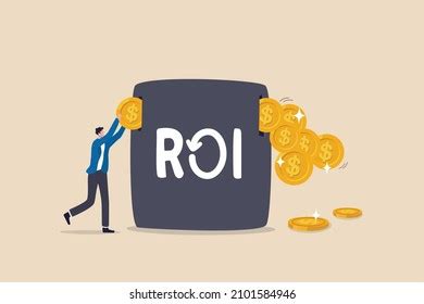 Roi Return On Investment Performance Measure Stock Vector Royalty Free