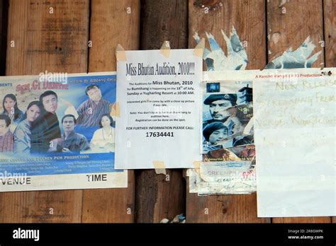 Message For Miss Bhutan Bhutan Stock Photo Alamy