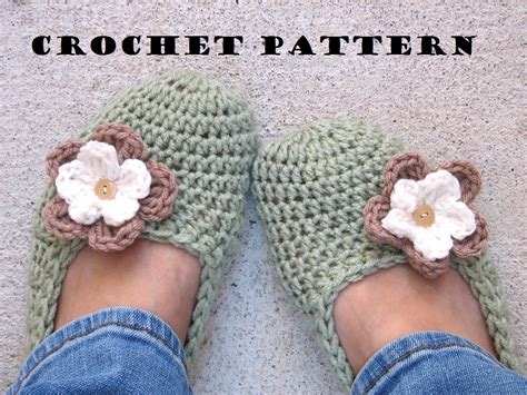 Adult Slippers Crochet Pattern PDF Easy Great For Beginners Shoes