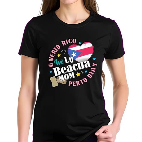 Stylish Cotton Short Sleeve T-Shirt with Puerto Rican Pride Design
