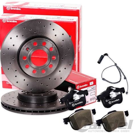 BREMBO Bremsbeläge Bremsbelagsatz Warnkontakt vorne Vorderachse BREMBO ...