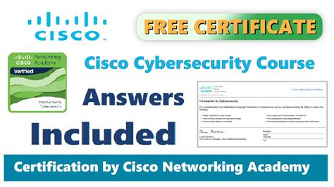 Cisco Cybersecurity Course With Certificate Cisco Networking Academy