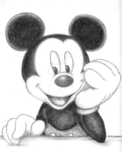 Mickey Mouse Sketch at PaintingValley.com | Explore collection of ...