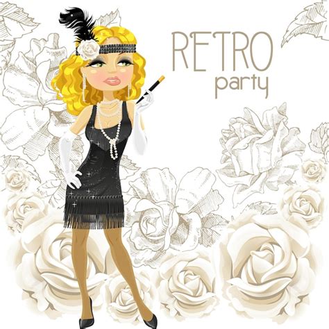 Jolie Femme Blonde Avec Embout Buccal Vecteur Premium