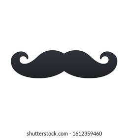 Mustache Icon Trendy Flat Style Vector Stock Vector Royalty Free