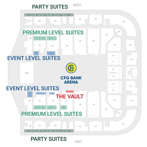 Seating Chart Cfg Bank Arena