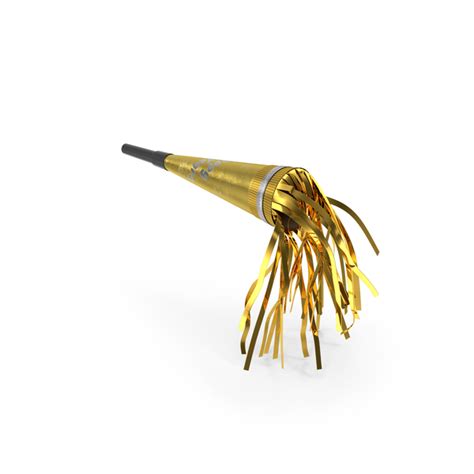 New Year Horn Noisemaker Golden Png Images And Psds For Download