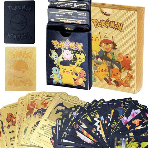 Купить КОЛЛЕКЦИОННЫЕ ИГРОВЫЕ КАРТЫ POKEMON ЧЕРНОЕ ЗОЛОТО: отзывы, фото ...
