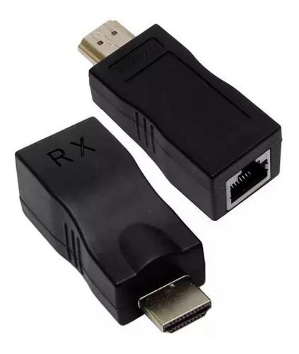 Extensor Hdmi D Metros Via Cabo De Rede Rj Cat E