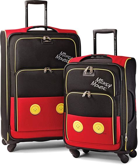 American Tourister Disney Softside Luggage with Spinner Wheels, Mickey ...