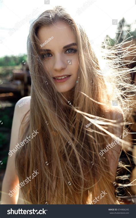 Nude Girl Long Hair Portrait Stock Photo Edit Now 674906245 Shutterstock