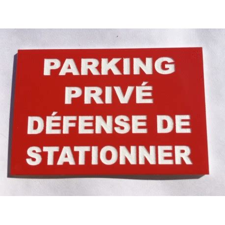 Panneau Parking Priv D Fense De Stationner