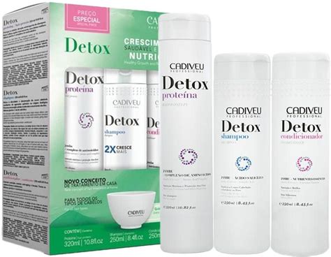Cadiveu Professional Detox Therapeutic - Kit Home Care (3 Produtos ...