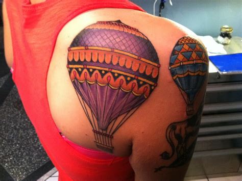 Love Tattoos Unique Tattoos Body Art Tattoos Tatoos Air Balloon Tattoo Hot Air Balloon