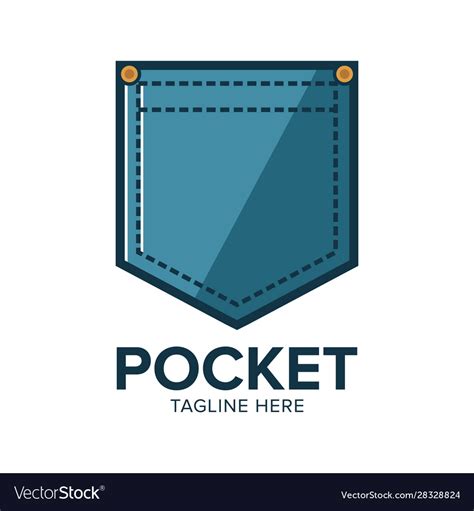 pocket logo royalty  vector image vectorstock