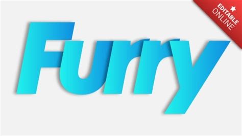 Furry Font Overlap Generatore Di Effetti Di Testo