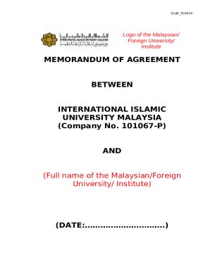 Memorandum Of UnderstandingFree MOU Template PDFMemorandum Of ...
