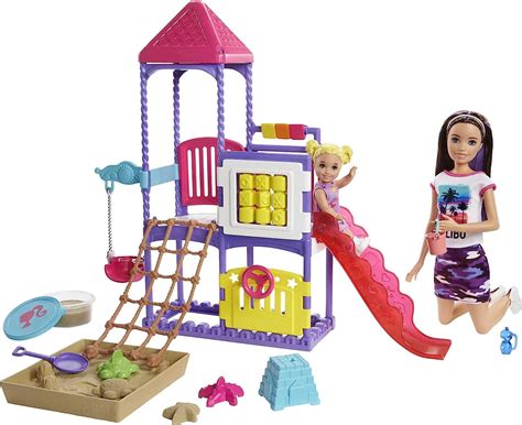 Купить Игровой набор Кукла Барби Скиппер няня Детская площадка Barbie ...