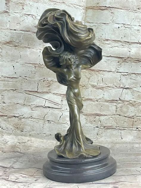 SIGNED ORIGINAL MILO Nude Female Abstract Mid Century Bronze Sculpture Statue EUR 331 67