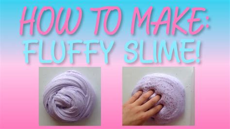 How To Make Fluffy Slime Youtube