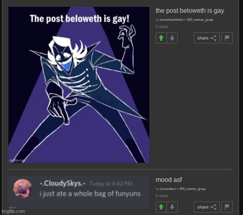 The Post Beloweth Is Gay Imgflip