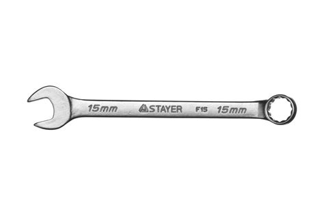 Гаечный комбинированный ключ STAYER MASTER 15мм 27085-15 - выгодная ...