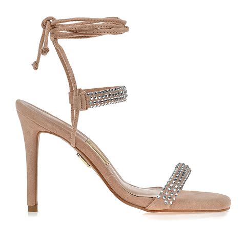 Uza Shoes Sand Lia Salto Alto Chamois Nude Cole O Outono Inverno