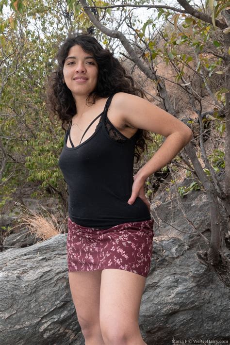 Amateur Brunette Maria F Stripping In Nature And Playing With Her Bushy Twat CoedCherry