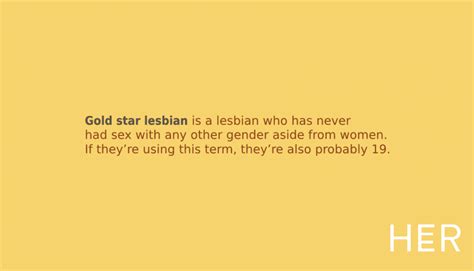 Gold Star Lesbian Meaning HER