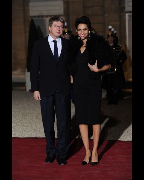 Photo Henri Seydoux et son épouse Farida Khelfa lors du dîner avec l