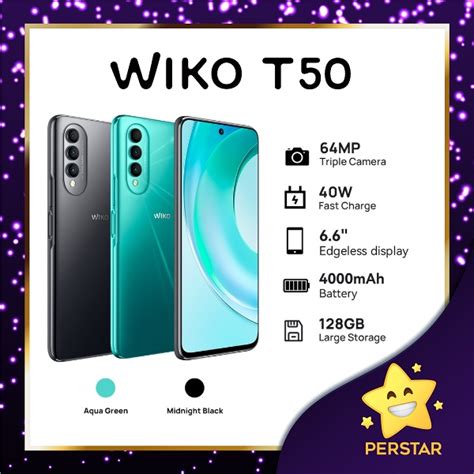 [ Original ] Wiko 10 / Wiko T50 6GB RAM + 128GB ROM 64MP AI Triple ...