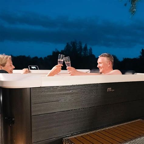 Mspa Oslo Plus Person Portable Hot Tub Carbon Grey