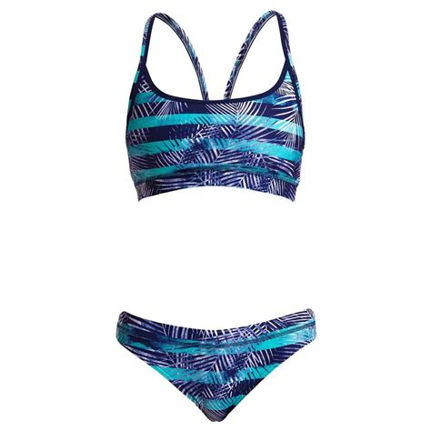 Funkita Sports Palm Pilot Bikini Top Blue Swiminn