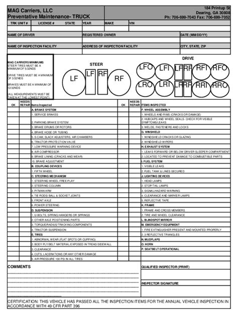Fillable Online Truck-Trailer Inspection Fax Email Print - pdfFiller