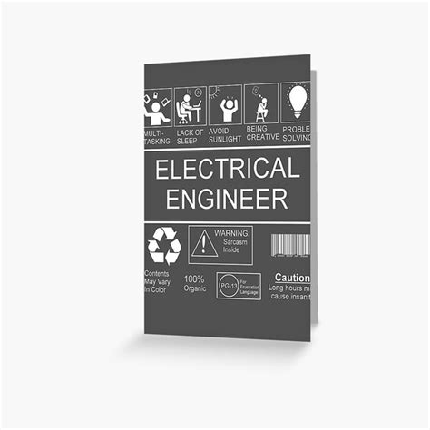 Electrical Engineer Greeting Card For Sale By Pimator24 Redbubble
