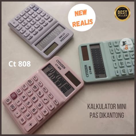 Jual Kalkulator Calculator Citizen Ct Digit Warna Menarik Ct