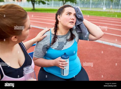 Tired After Running Stock Photo Alamy