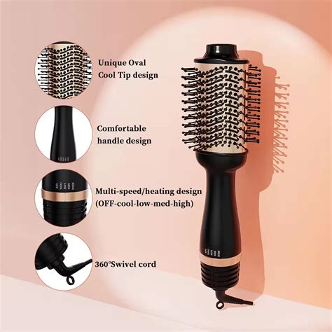 One Step Hot Air Brush Styler Comb Wall Mounted Professional Hair Dryer China Hair