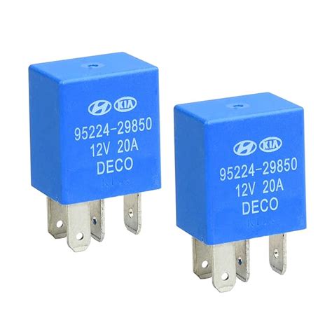 Buy HONGYETAJA 2 Pack OEM 95224-29850 4 Pin Relay for Hyundai Kia Power ...