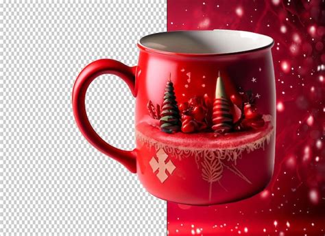 Premium Psd Christmas Mug