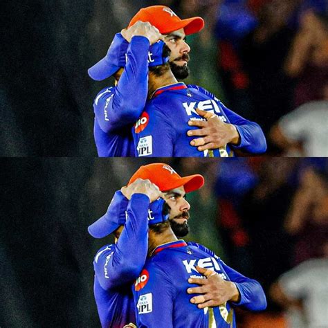 Emotional Scene Virat Kohli Consoles Dinesh Karthik After Rcbs Loss In Ipl 2024 Eliminator